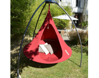 Závesné hojdacie kreslo Klorin New Big Size 180x180 cm - červená