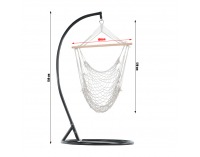 Závesné hojdacie kreslo Lanta - biela