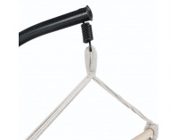 Závesné hojdacie kreslo Lindo - vzor pásik / biela