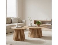 Konferenčný stolík (2 ks) Zeken Typ 2 - dub