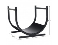 Kôš na drevo Zenra - čierna