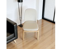 Jedálenská stolička Zentra - prírodná / béžová