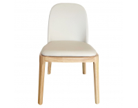 Jedálenská stolička Zentra - prírodná / béžová
