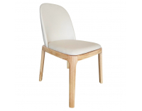 Jedálenská stolička Zentra - prírodná / béžová