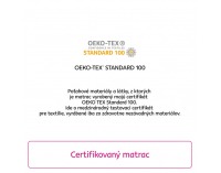 Penový matrac (topper) Zeny 3 cm 140x200 cm - biela