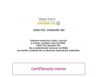 Penový matrac (topper) Zeny 5 cm 180x200 cm - biela