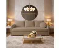 Rozkladacia pohovka s úložným priestorom Zerus - hnedá