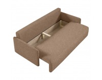 Rozkladacia pohovka s úložným priestorom Zerus - hnedá