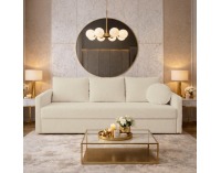 Rozkladacia pohovka s úložným priestorom Zerus - smotanová