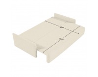 Rozkladacia pohovka s úložným priestorom Zerus - smotanová