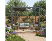 Hliníková bioklimatická pergola Zia 300x300 cm - antracit