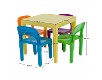 Detský set Zilbo 1+4 - kombinácia farieb