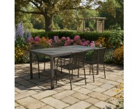 Záhradný stôl Zinan - čierna