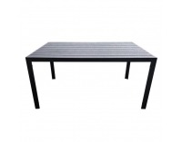 Záhradný stôl Zinan - čierna