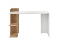 Písací stôl Zino - dub craft zlatý / biela