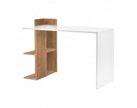 Písací stôl Zino - dub craft zlatý / biela