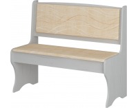 Lavica do kuchyne ZKU-02 - craft biely / šenil monaco