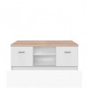 TV stolík Topty Typ 15 2D - biela / dub sonoma