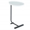 Príručný stolík Abery - biela / čierna