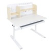 Rastúci písací stolík Adan - prírodná / biela