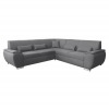 Rohová sedačka s rozkladom a úložným priestorom Amila Roh L - svetlosivá