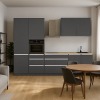 Kuchynská linka Asti 330 - antracit matná / antracit