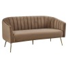 Trojsedačka Bagy - hnedá (Velvet) / zlatá Trojsedačka Bagy - hnedá (Velvet) / zlatá