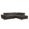 Rohová sedačka s rozkladom a úložným priestorom Bara Roh P - hnedá