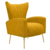 Relaxačné kreslo Baret - žltá