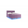 Čalúnená manželská posteľ s úložným priestorom Barino 140 - ružová