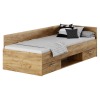 Posteľový rám s úložným priestorom Boat 90 - dub artisan