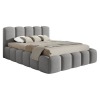Čalúnená manželská posteľ s kovovým roštom Claudia 140x200 cm - sivá Čalúnená manželská posteľ s kovovým roštom Claudia 140x200 cm - sivá