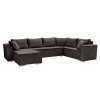 Rohová sedačka U s rozkladom Colin U Uni L/P - hnedá