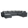 Rohová sedačka U s rozkladom Colin U Uni L/P - tmavosivá