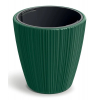 Plastový kvetináč DBOR2402411U 23,9 cm - tmavozelená Plastový kvetináč DBOR2402411U 23,9 cm - tmavozelená