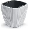 Plastový kvetináč DBOS300S449 29 cm - biela