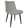 Jedálenská stolička Delora - svetlosivá / čierna