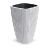Plastový kvetináč DHOS400S449 39 cm - biela