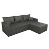 Rohová sedačka s rozkladom Duan Roh L/P - sivá