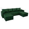 Rohová sedačka U s rozkladom Duan U Uni L/P - zelená