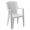 Záhradné stohovateľné kreslo Edenia - biela