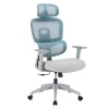 Kancelárske kreslo Ermen - neomint / svetlosivá / sivá
