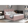 Čalúnená manželská posteľ s úložným priestorom Grosio 165 - ružová