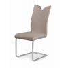 Jedálenská stolička K224 - cappuccino / chróm