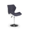 Barová stolička Matrix 2 - sivá / biela / chróm