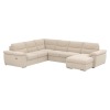 Rohová sedačka U s rozkladom a elektrickou funkciou výsuvu Hella Roh U L - béžová