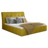 Čalúnená manželská posteľ s roštom Ikaria 140 - žltá