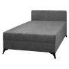 Čalúnená jednolôžková posteľ (váľanda) Isib 120 - tmavosivá