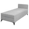 Čalúnená jednolôžková posteľ (váľanda) Isib 90 - svetlosivá