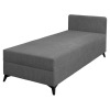 Čalúnená jednolôžková posteľ (váľanda) Isib 90 - tmavosivá